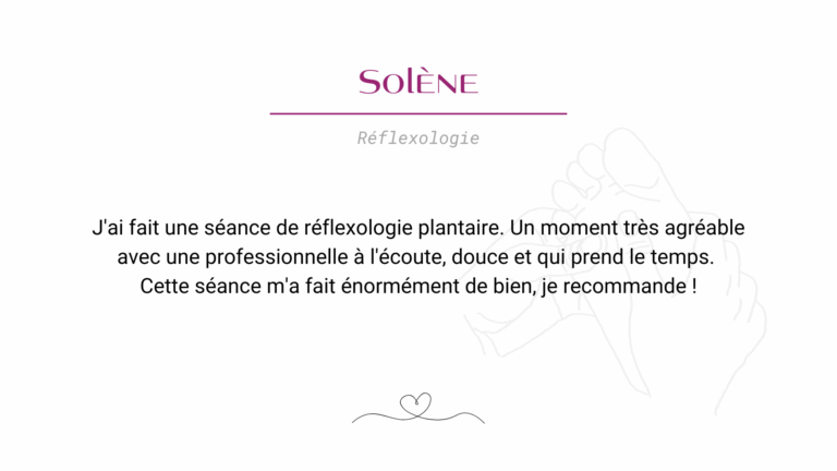 Avis client Réflexoé